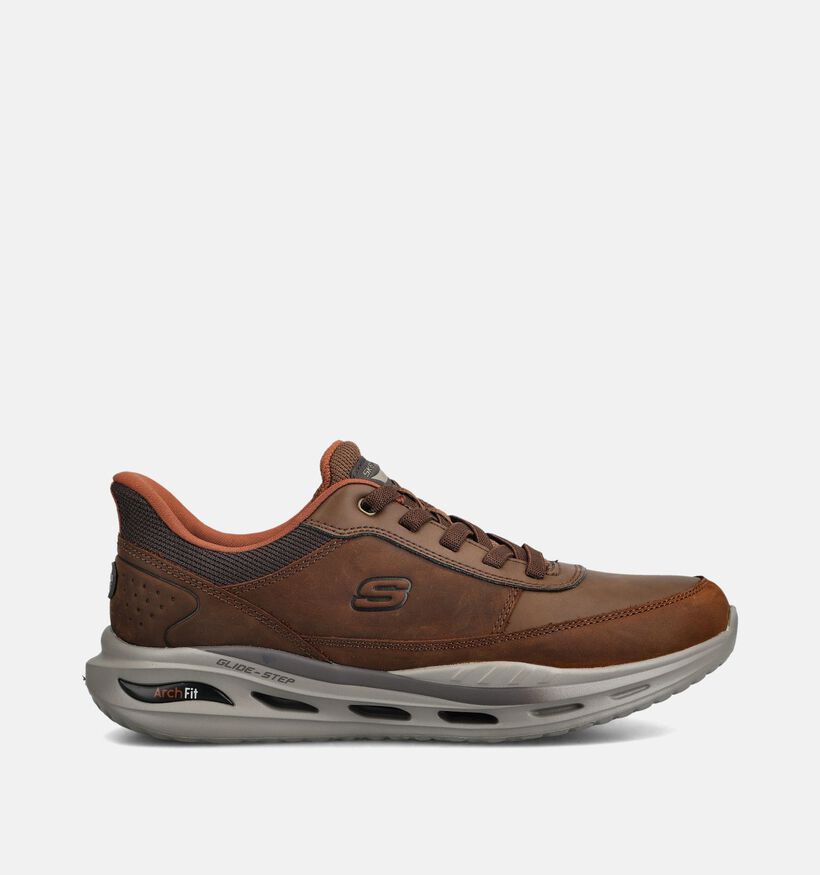 Skechers Arch Fit Orvan Moxley Bruine Sneakers voor heren (376895) - geschikt voor steunzolen