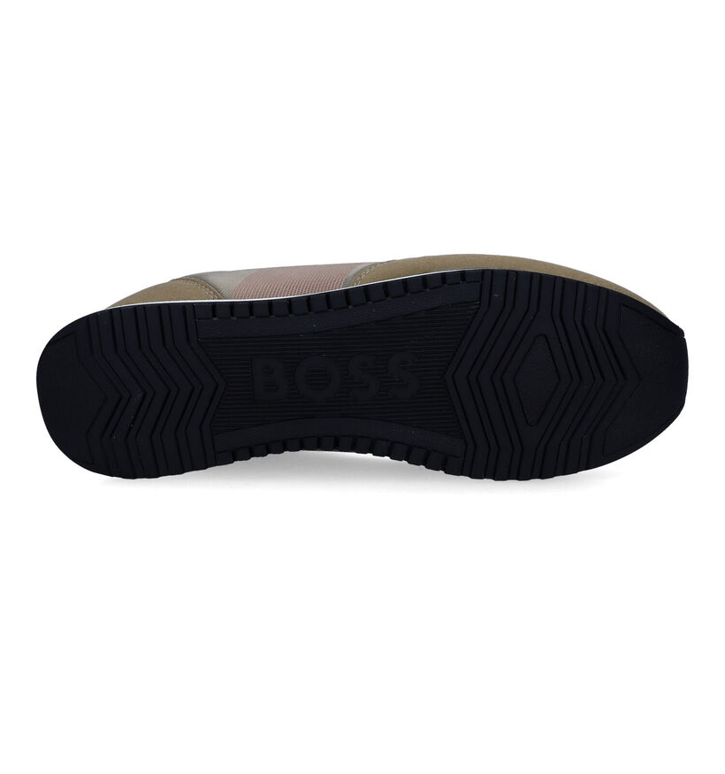 Boss Kai Runn Groene Sneakers voor heren (320714) - geschikt voor steunzolen