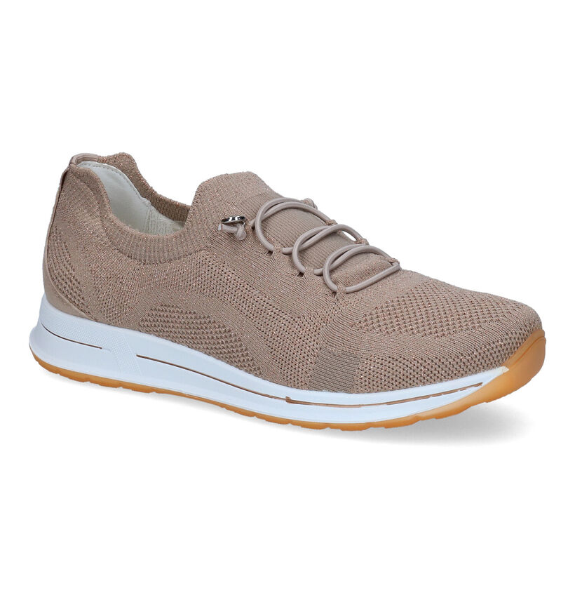 Ara Osaka 2.0 Taupe Sneakers in stof (307668)