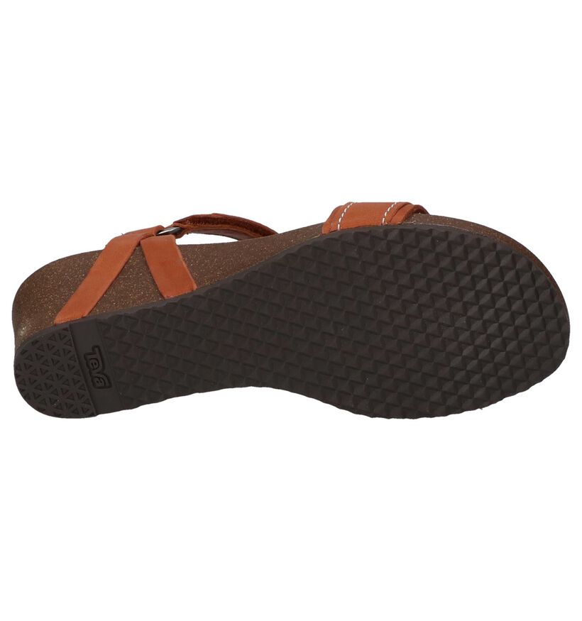 Cognac Sandalen Teva Ysidro in leer (242626)