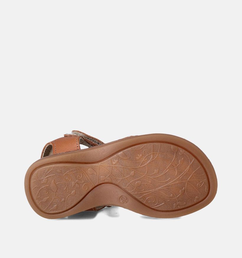Milo & Mila Sandales en Cognac pour filles (356675)