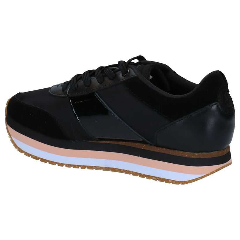 Woden Leonora Zwarte Sneakers in stof (266521)