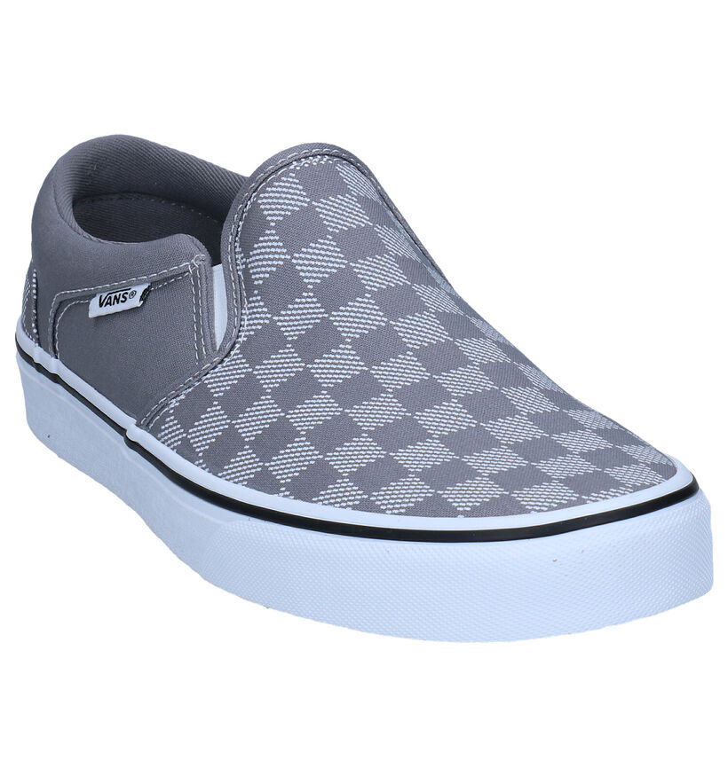 Vans Asher Wit/Zwarte Slip-on Sneakers voor heren (321114)