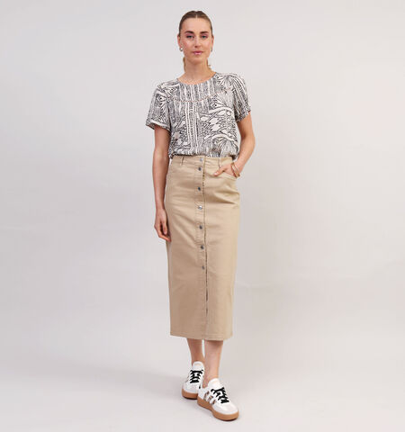 Lange rok beige