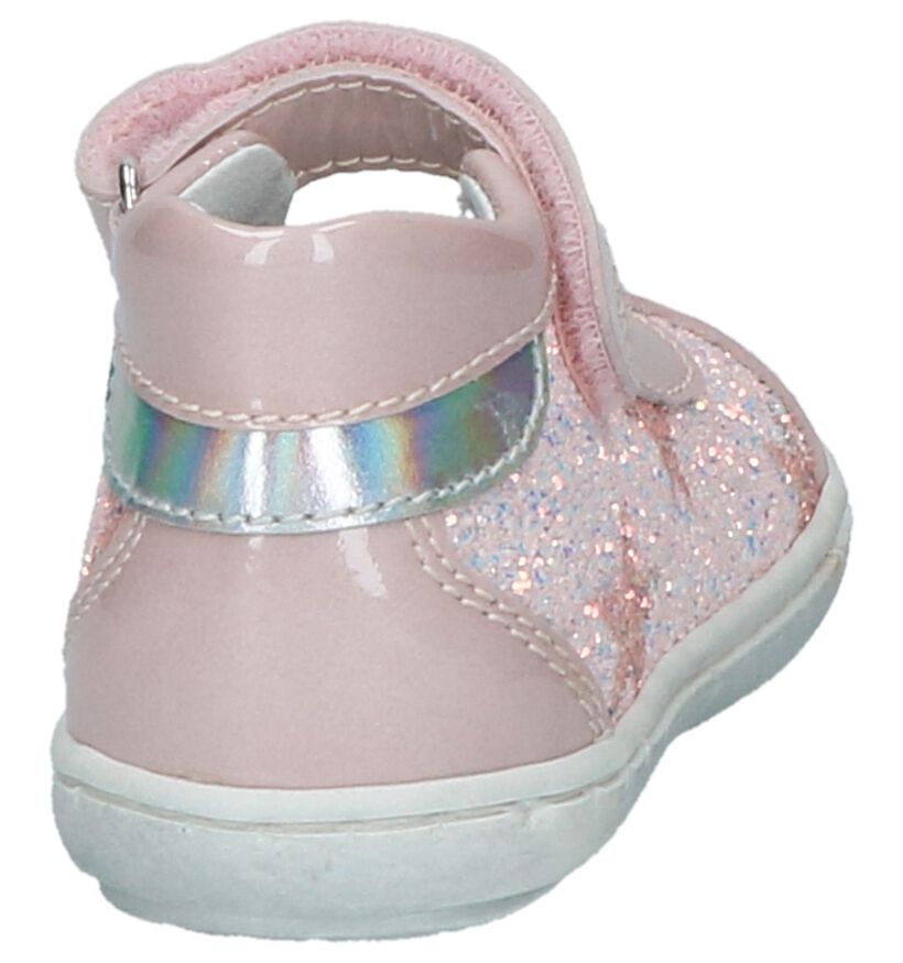 Beberlis Roze Babyschoentjes met Glitters in imitatieleer (215969)