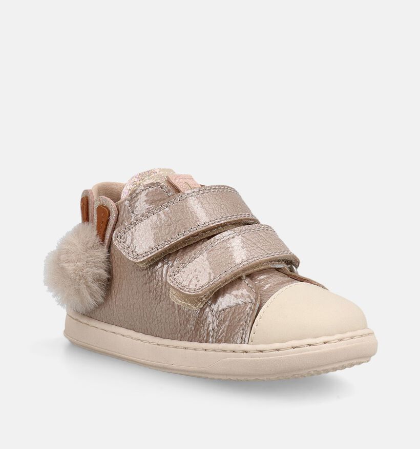 Beberlis Donkerbeige Boots met Velcro voor meisjes (380662)