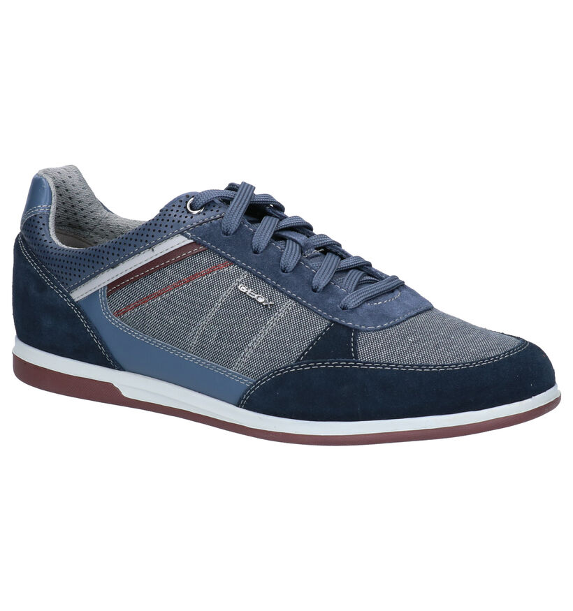 Geox Renan Donkerblauwe Sneakers in stof (266709)