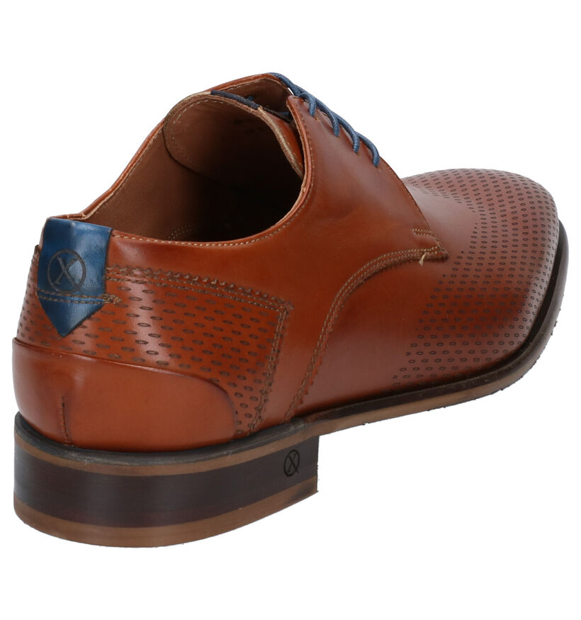 Ambiorix Evert Cognac Geklede Veterschoenen in leer (274915)