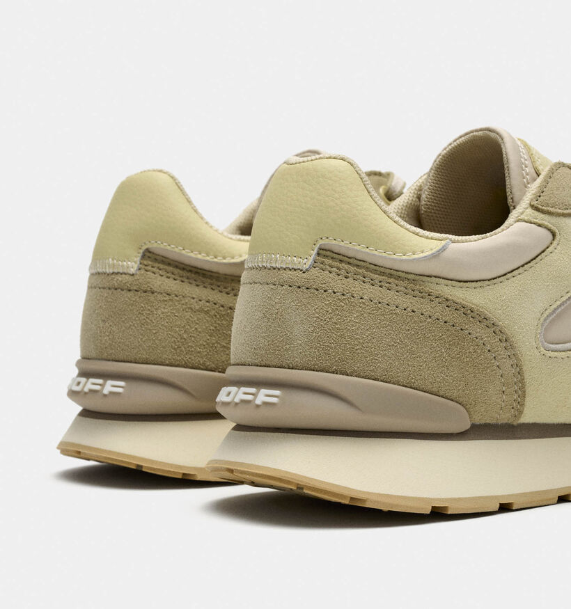 HOFF City Lichtgroene Veterschoenen voor heren (367327) - geschikt voor steunzolen