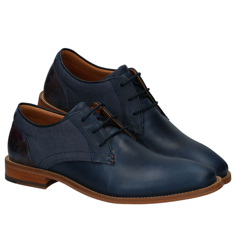 Bullboxer Chaussures classiques en Bleu foncé en textile (286574)