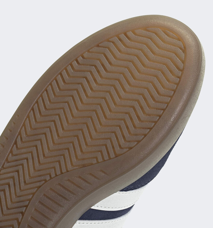 adidas Barreda Decode Lux Baskets basses en Bleu fonc&eacute; pour hommes (375323) - pour semelles orthop&eacute;diques