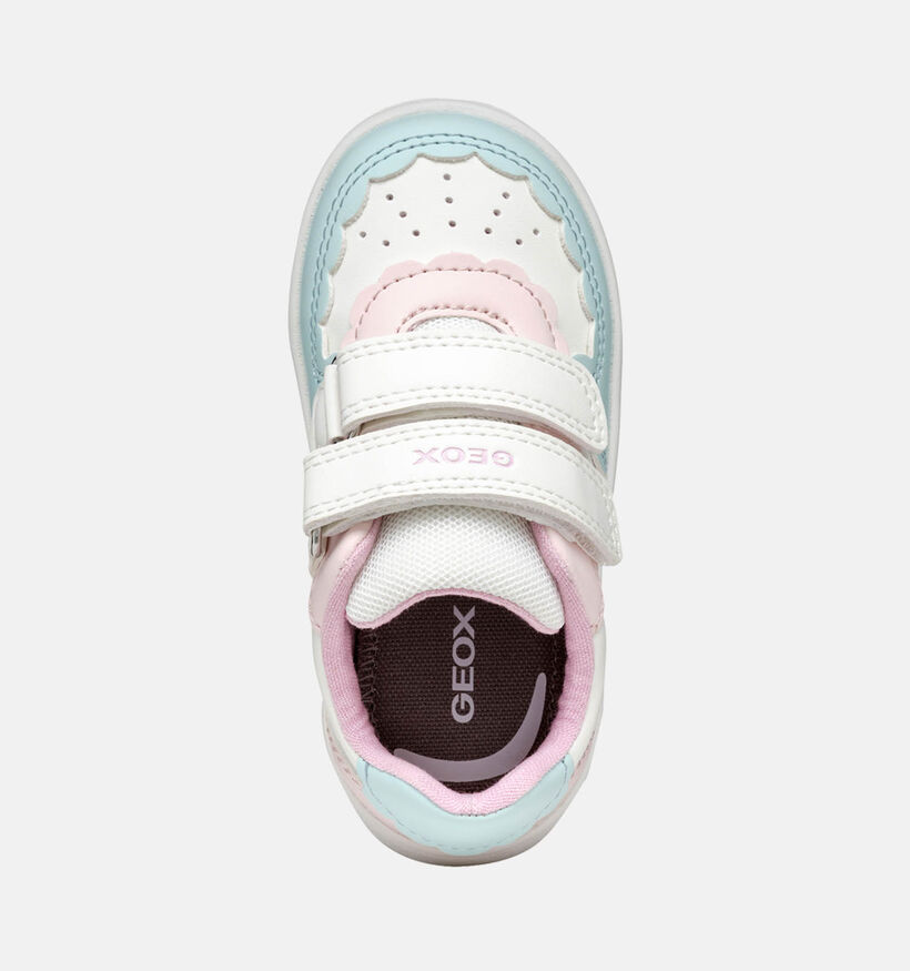 Geox Eclyper Witte Sneakers voor meisjes (356401) - geschikt voor steunzolen