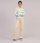 Pieces holly Jeans patte d'éléphant en Beige L30 pour femmes (323756)