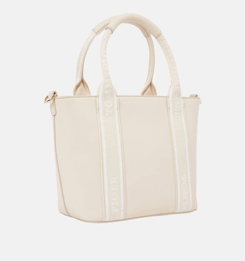 Tommy Hilfiger Logotape Mini Tote Sac à main en Beige pour femmes (352872)