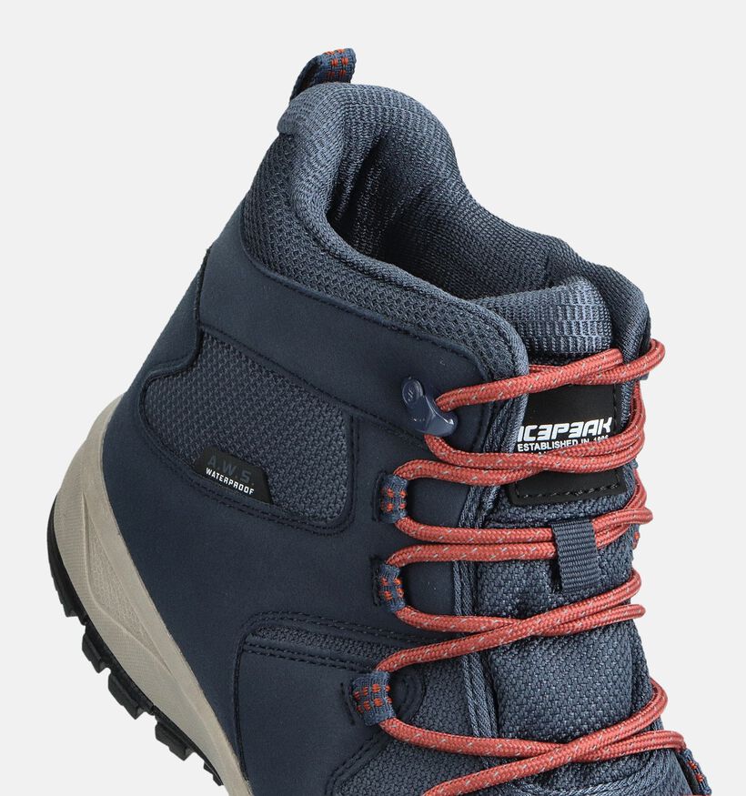 ICEPEAK Ansio Chaussures de randonnée en Bleu pour hommes (361832) - pour semelles orthopédiques
