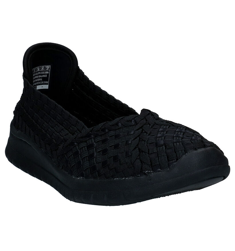 Skechers Pureflex Zwarte Instappers in stof (292196)