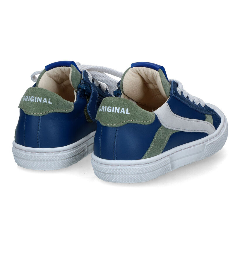 STONES and BONES Maust Blauwe Veterschoenen voor jongens (352641) - geschikt voor steunzolen