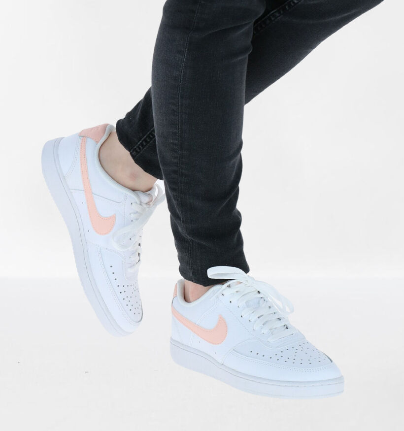 Nike Court Vision Low Baskets en Blanc pour femmes (347839)