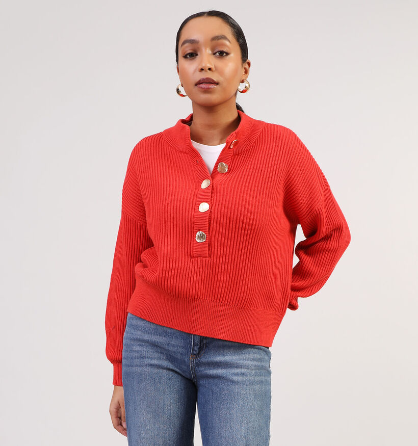Vila Ching Pull en Rouge pour femmes (351814)
