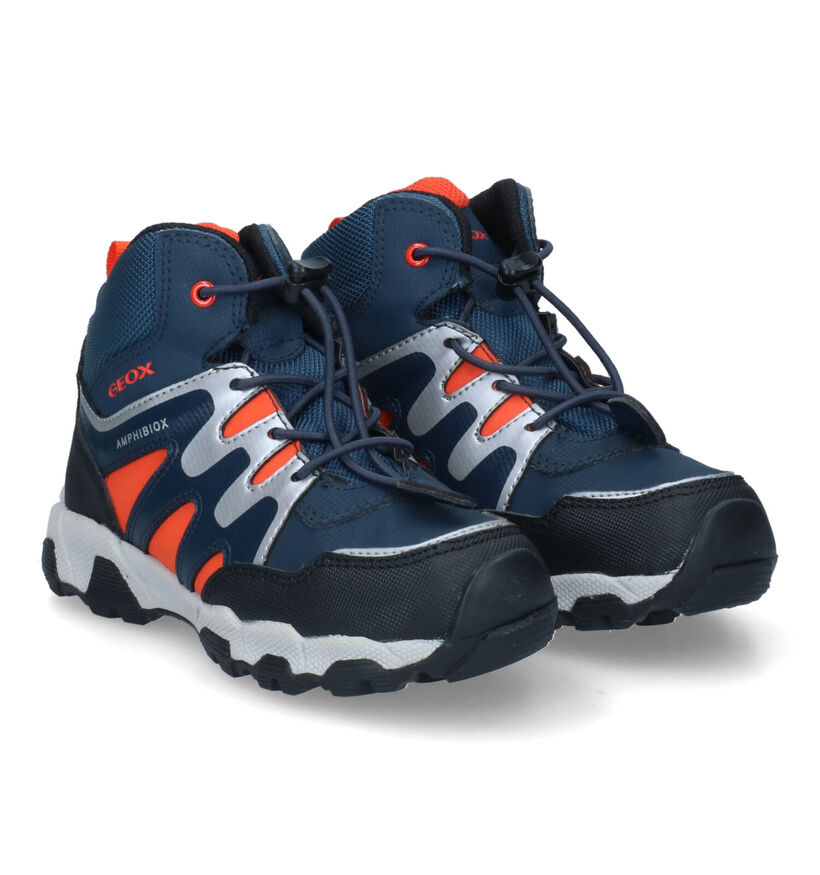 Geox Magnetar Blauwe Sneakers voor jongens (312578) - geschikt voor steunzolen