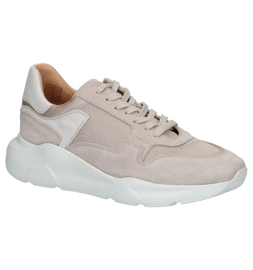 March23 Column Beige Sneakers in leer (296569)