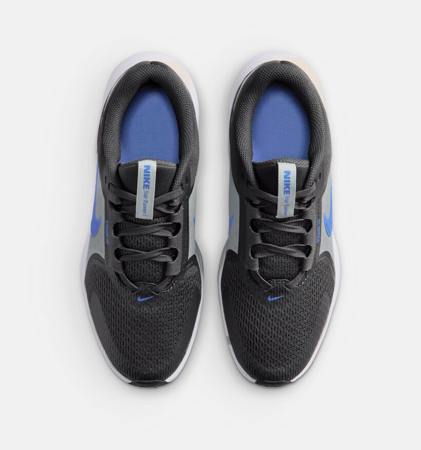 Nike Star Runner 5 Baskets en Gris/Bleu pour gar&ccedil;ons (373412)