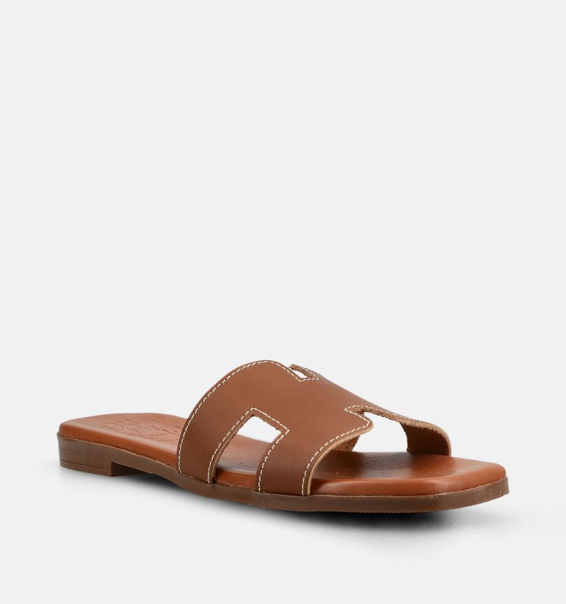 Oh My Sandals Nu-pieds en Cognac pour femmes (373342)