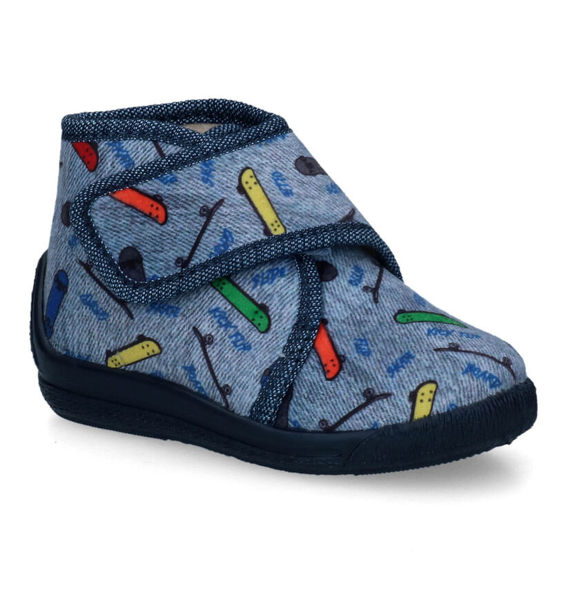 Bellamy Magma Pantoufles en Bleu pour garçons (316980)