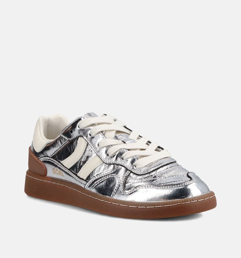 Coolway Goal Zilveren Sneakers voor dames (379805) - geschikt voor steunzolen