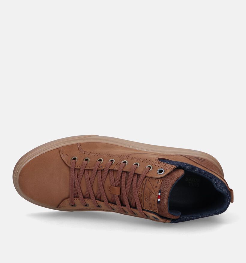 Bullboxer Cognac Hoge Schoenen voor heren (328897) - geschikt voor steunzolen