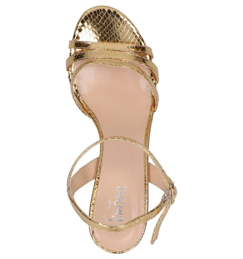 Via Limone Gouden Sandalen in leer (274170)