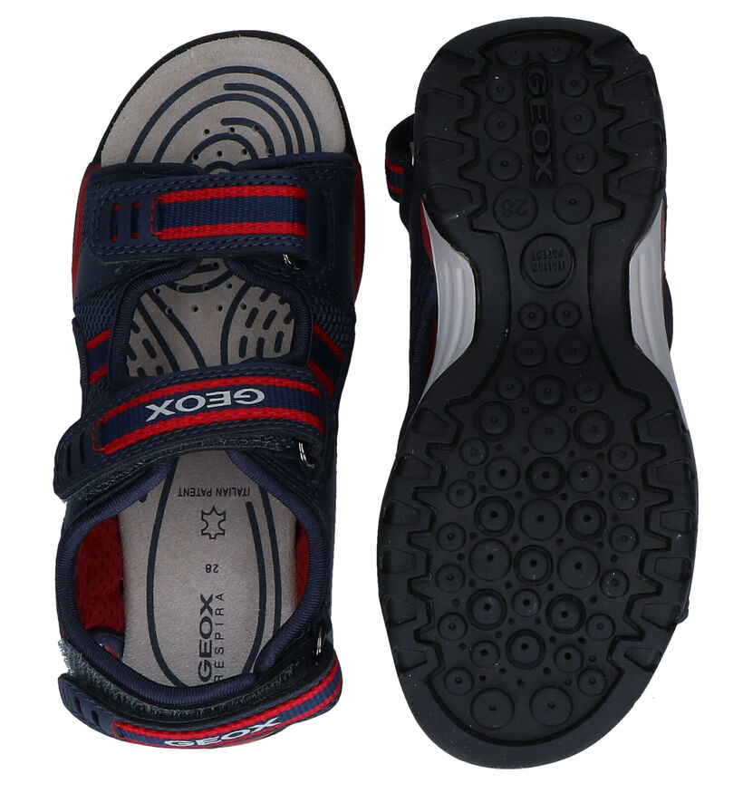 Geox Borealis Sandales en Bleu en simili cuir (286965)