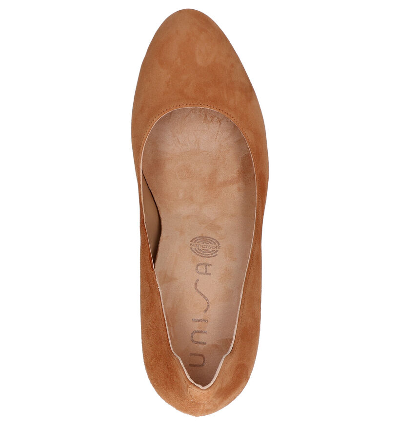 Unisa Ulisa Cognac Pumps in daim (274894)