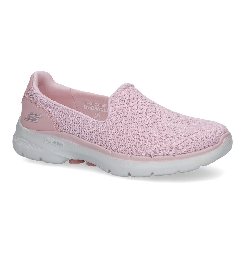 Skechers Go Walk 6 Mocassins en Bleu pour femmes (305301)