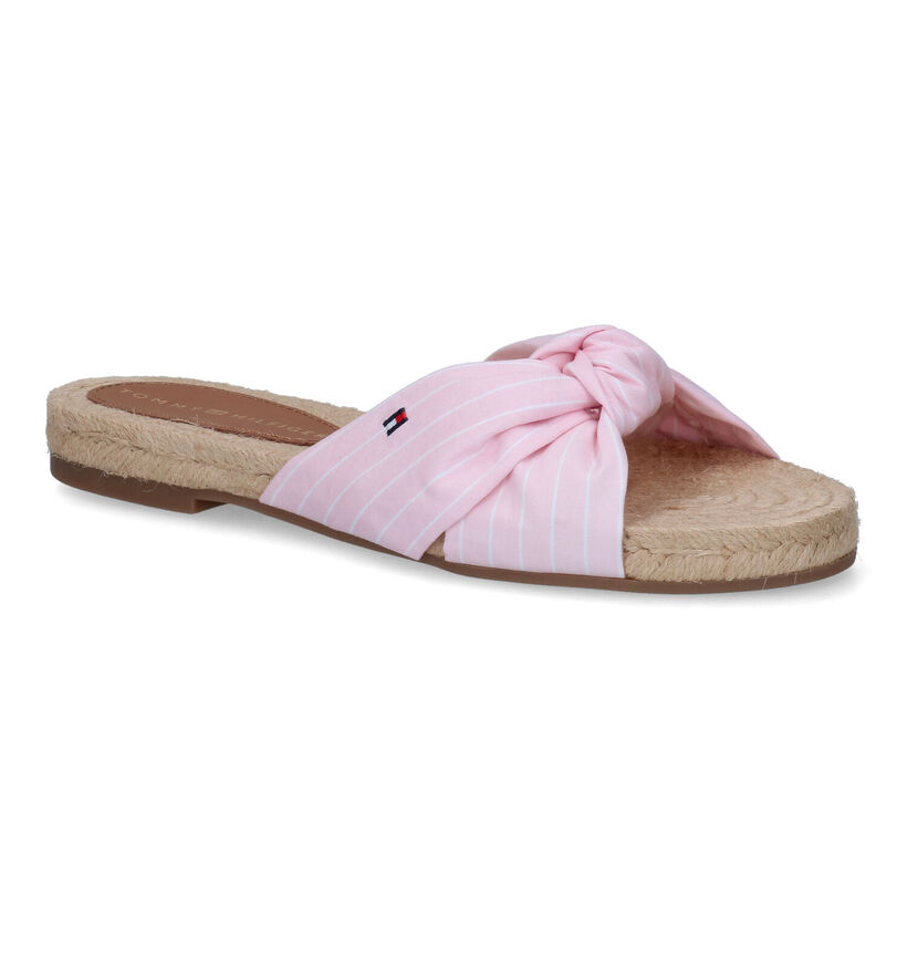 Tommy Hilfiger Stripes Flat Blauwe Slippers voor dames (303994)