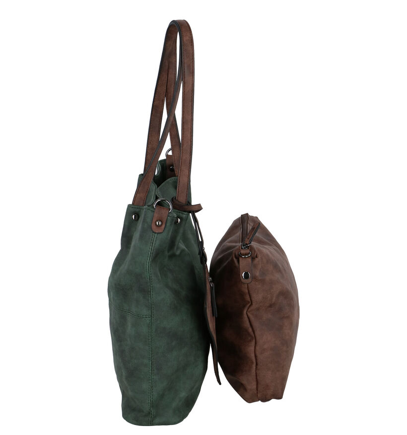 Emily & Noah Grijze Bag in Bag Shopper Tas in kunstleer (284365)