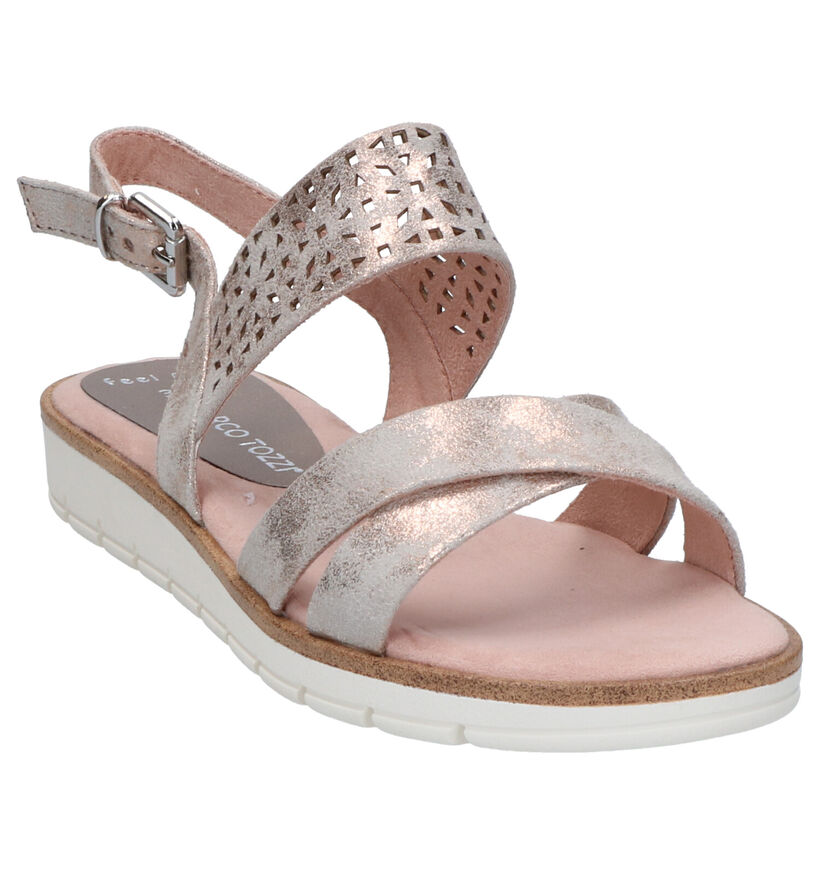 Marco Tozzi Rose Golden Sandalen in stof (276278)