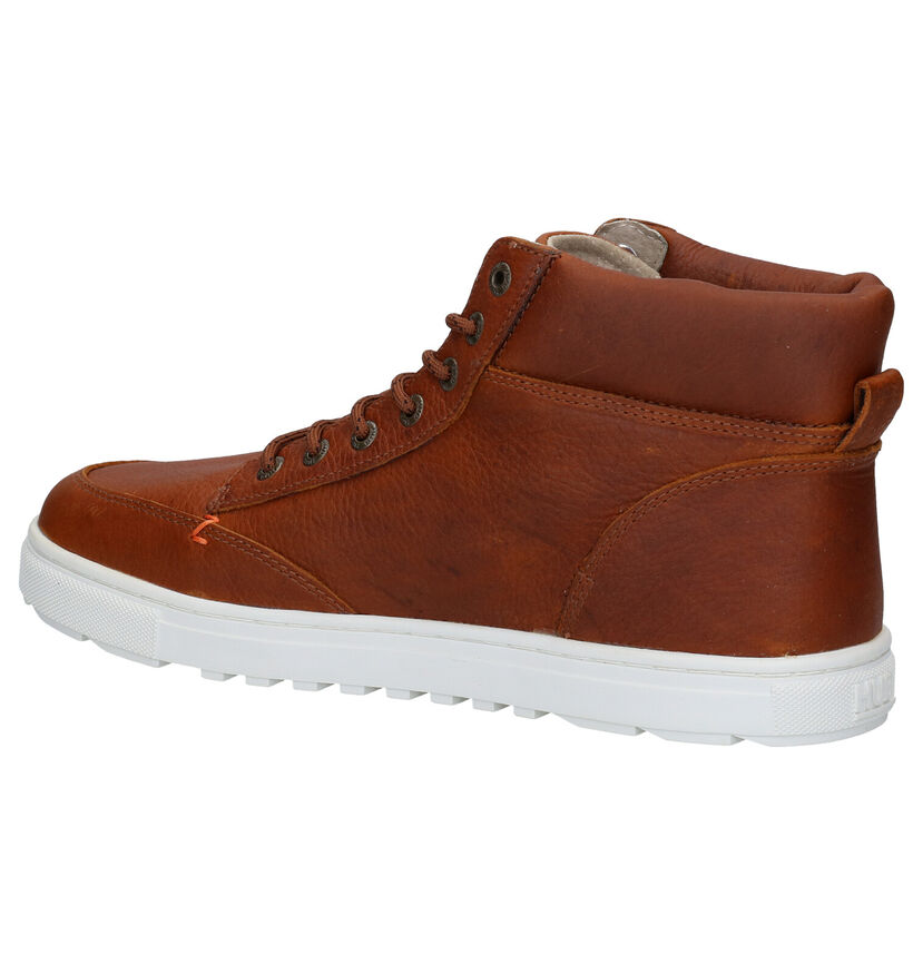 Hub Glasgow Cognac Hoge Schoenen in leer (295999)