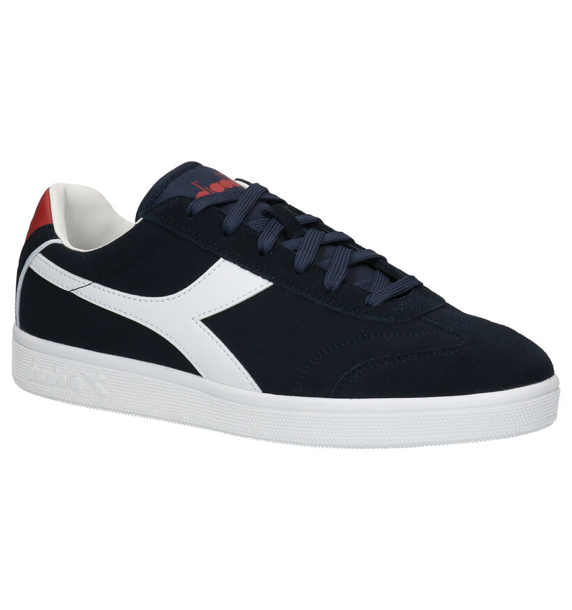 Diadora Kick Blauwe Sneakers in nubuck (277676)