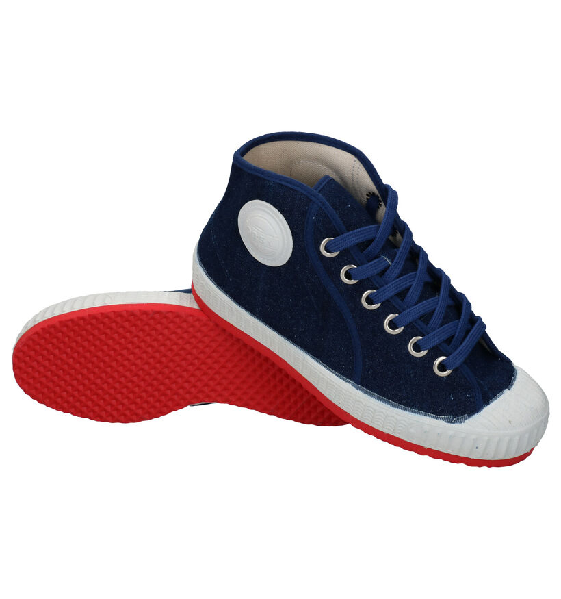 0051 Jeans Zwarte Sneakers in stof (294650)