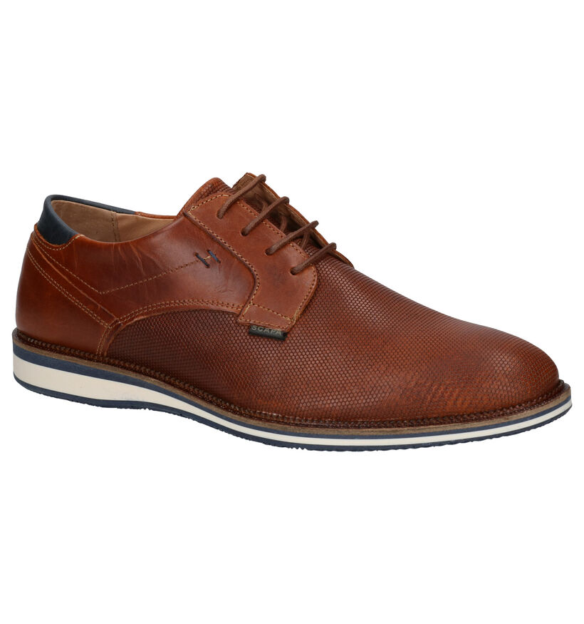 Scapa Cognac Geklede Veterschoenen in leer (259103)