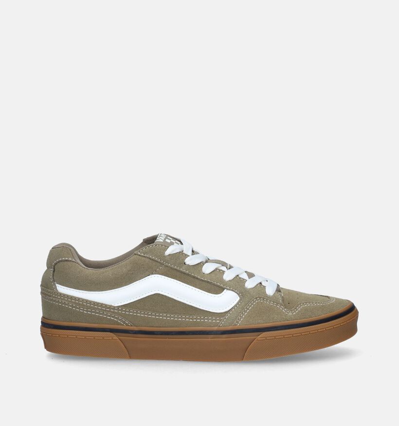 Vans Caldrone Suede Baskets de skate en Vert pour garçons, hommes (343780)