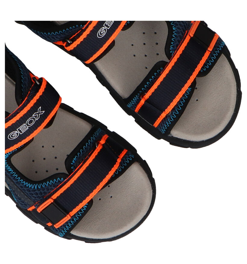 Geox Strada Zwarte Sandalen voor jongens (291777)