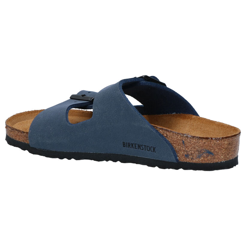 Birkenstock Arizona Birko Flor Nu-pieds en Noir pour garçons (338071)