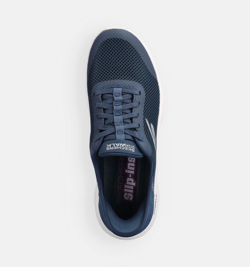 Skechers Go Walk Flex Grand Entry Blauwe Slip-in Sneakers voor dames (367461)