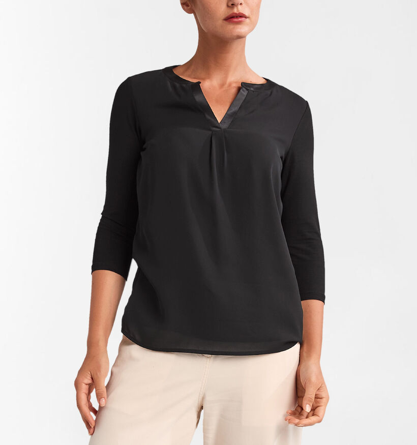 comma Blouse en Noir pour femmes (304216)
