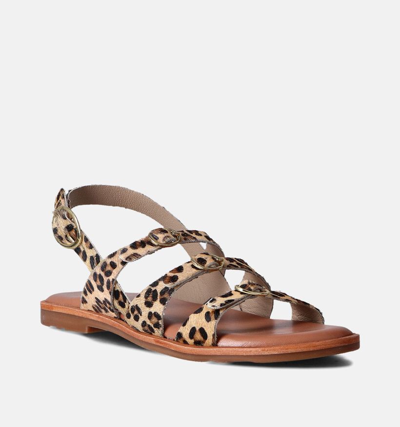 Atelier Tropezien Sandales plates en Marron pour femmes (357723)