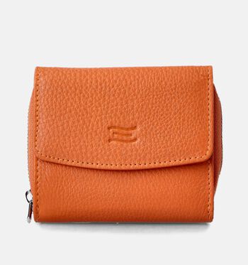 Crinkles Portemonnees Zwart/Wit/Oranje/Beige/Goud/Cognac/Groen/Grijs