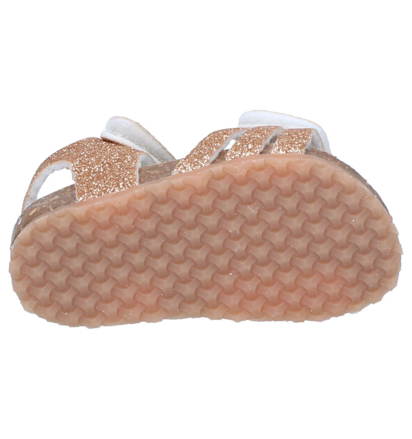 Plakton Sandales pour bébé en Or en textile (271794)