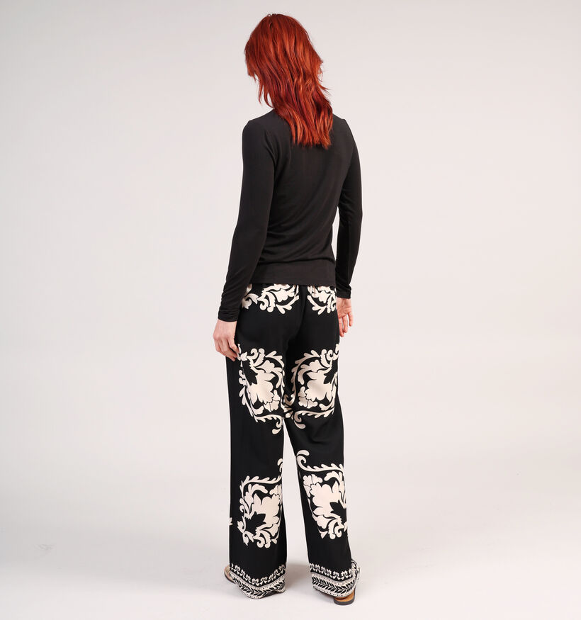 Vero Moda Ava Zwarte T-shirt met Lange Mouwen voor dames (360096)